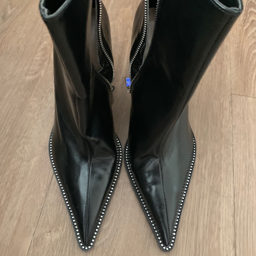 ZARA Point Toe Heel Boots, size 40/9.5